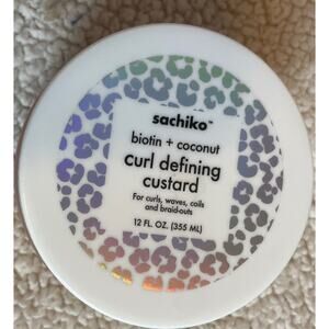 2-Sachiko Biotin & Coconut Curl Defining Custard Waves, Coily Miracle Mask 12 oz